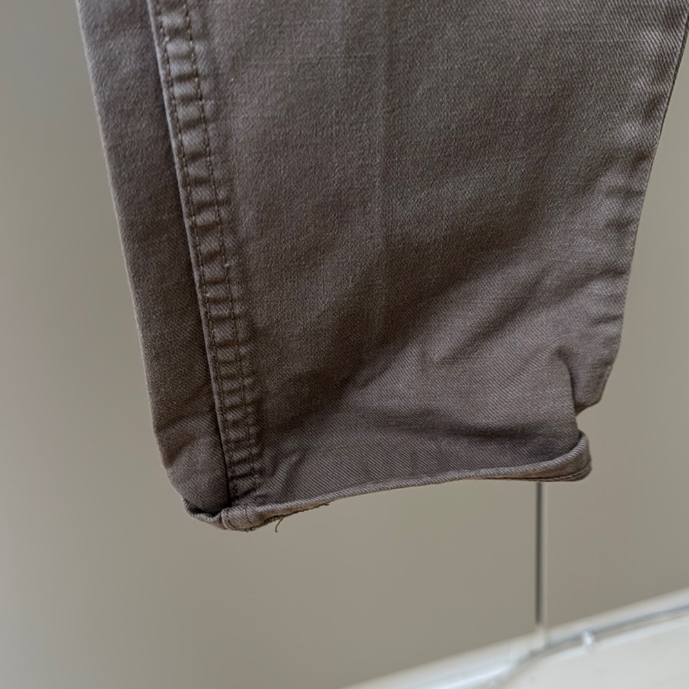 All Saints Cigarette Brown Slim Fit Jeans with Classic Denim Texture - Picture 6 of 10